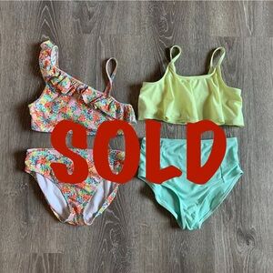 SOLD: Mini Boden / Gap Kids / Lot of 2 Swimsuits Bikinis